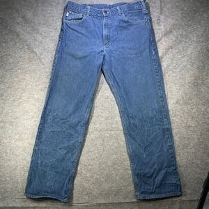 Carhartt FR Mens Jeans Size 36×32 Fire Resistant Denim Blue Jeans Relaxed Fit